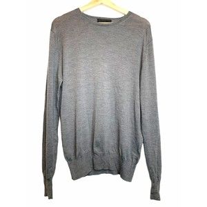 Nicole FARHI Grey Men’s Crew Neck Wool Sweater Size M